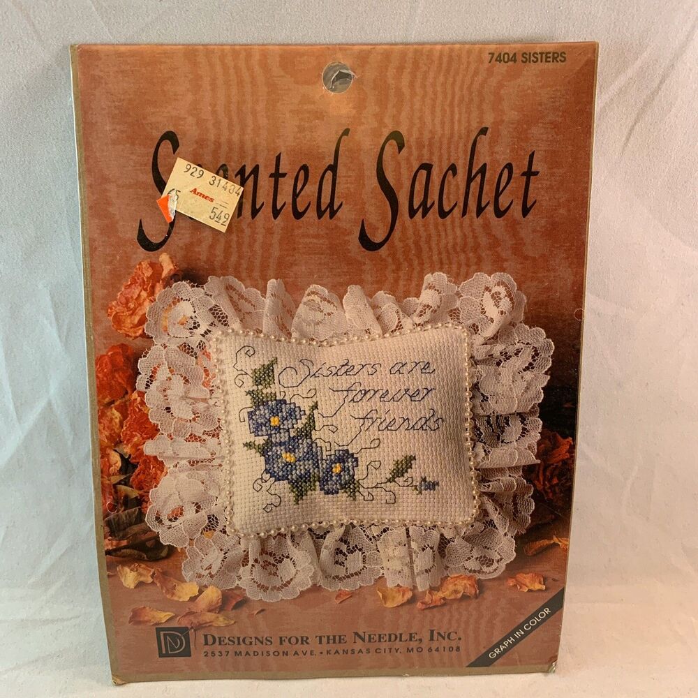 Designs for the Needle Scented Sachet #7404 SISTERS 1992 Lois Thompson